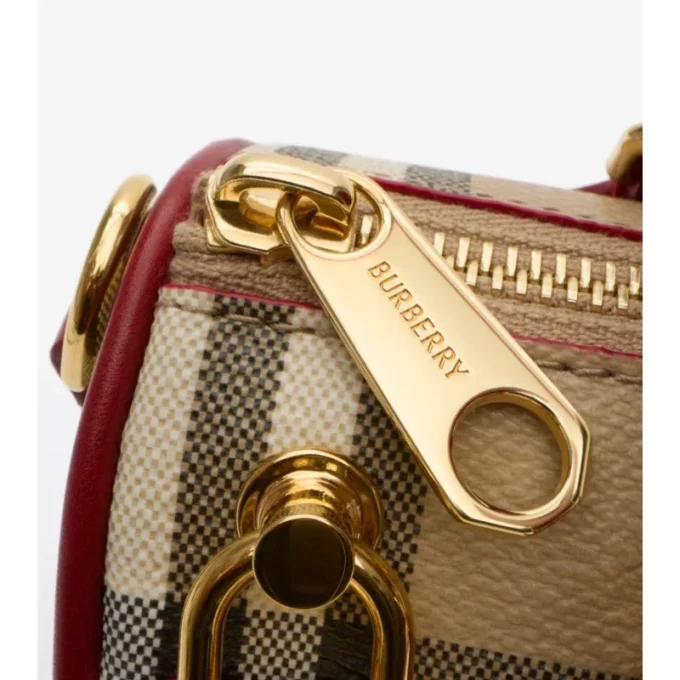 Mini Check Bowling Bag Mini Check Bowling Bag
