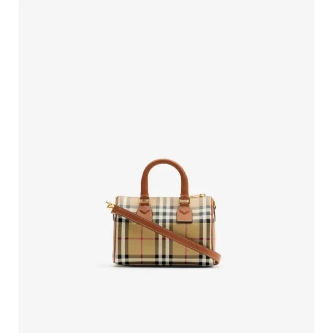 Mini Check Bowling Bag Mini Check Bowling Bag