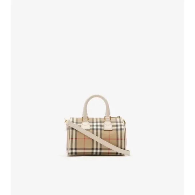 Mini Check Bowling Bag Mini Check Bowling Bag