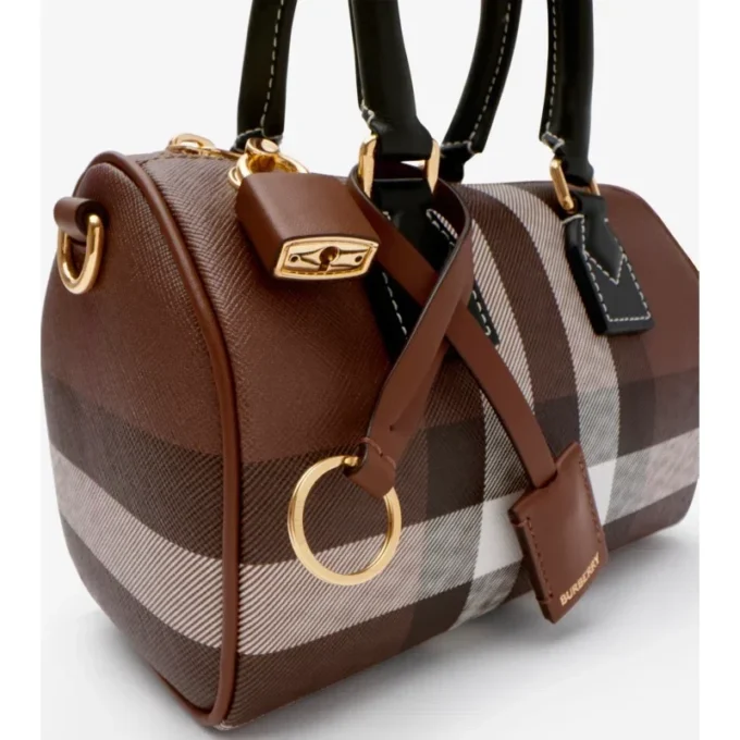 Mini Check Bowling Bag Mini Check Bowling Bag