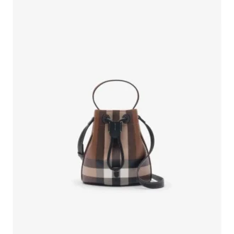 Mini Check Bucket Bag
