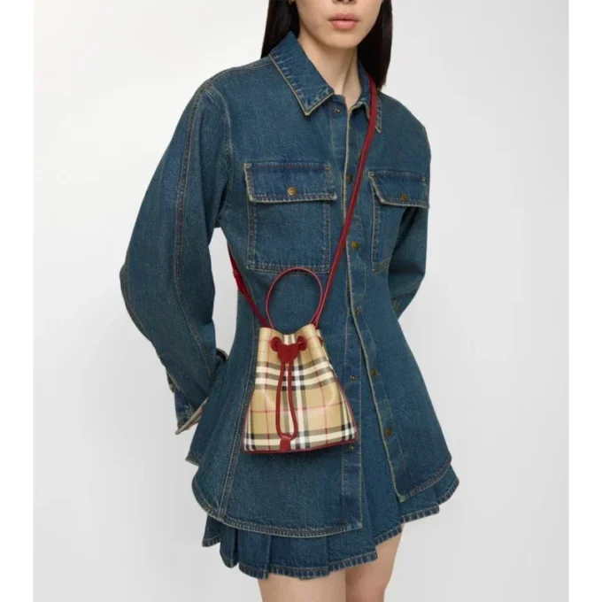 Mini Check Bucket Bag Mini Check Bucket Bag