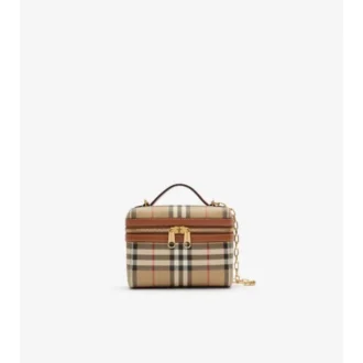 Mini Check Vanity Bag