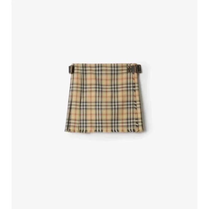 Mini-kilt i rutig ull Mini-kilt i rutig ull