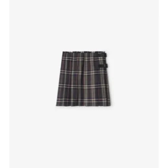Mini-kilt i rutig ull