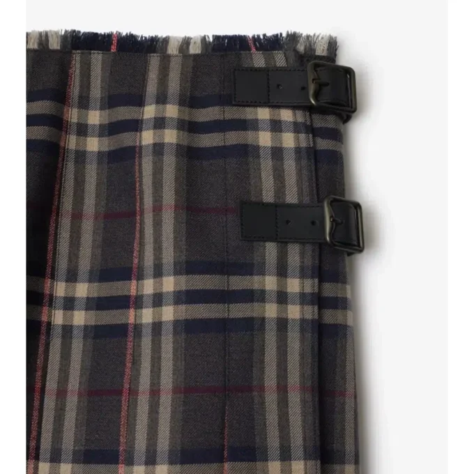 Mini-kilt i rutig ull Mini-kilt i rutig ull