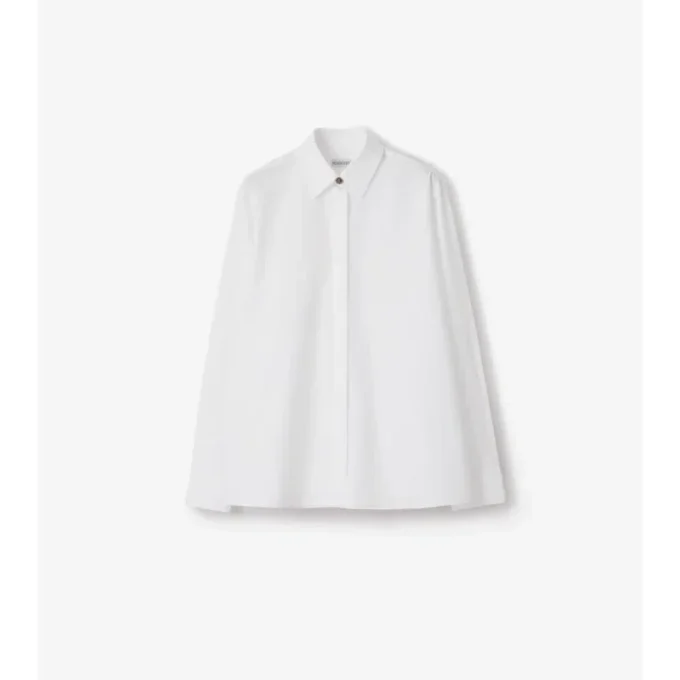 Oversized skjorta i bomullspoplin Oversized skjorta i bomullspoplin