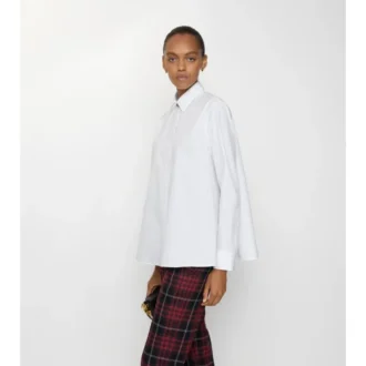 Oversized skjorta i bomullspoplin Oversized skjorta i bomullspoplin