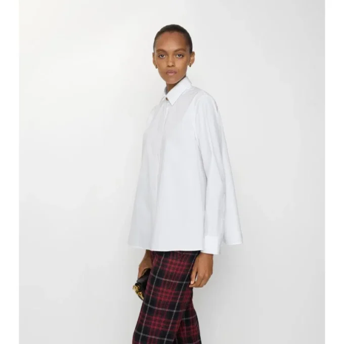 Oversized skjorta i bomullspoplin Oversized skjorta i bomullspoplin