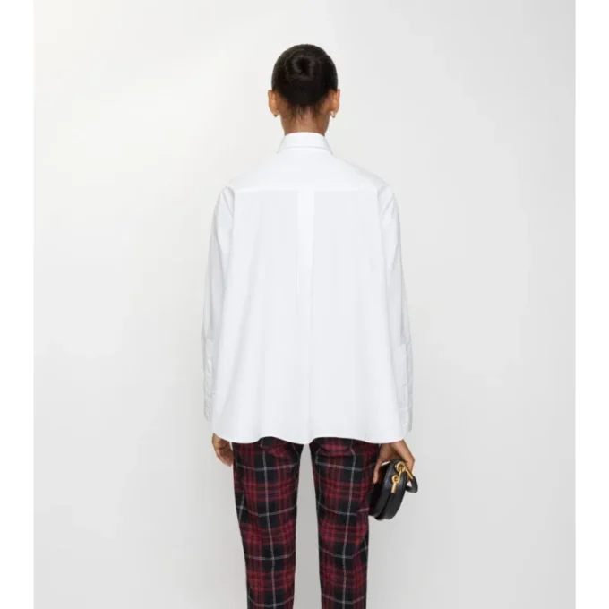 Oversized skjorta i bomullspoplin Oversized skjorta i bomullspoplin