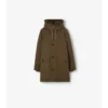 Parkas i gabardin med shearlingkant Parkas i gabardin med shearlingkant