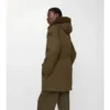Parkas i gabardin med shearlingkant Parkas i gabardin med shearlingkant