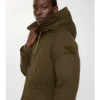 Parkas i gabardin med shearlingkant Parkas i gabardin med shearlingkant