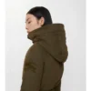 Parkas i gabardin med shearlingkant Parkas i gabardin med shearlingkant