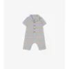 Playsuit i bomull med rutmönster Playsuit i bomull med rutmönster