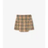 Plisserad minikilt i ull med rutmönster Plisserad minikilt i ull med rutmönster