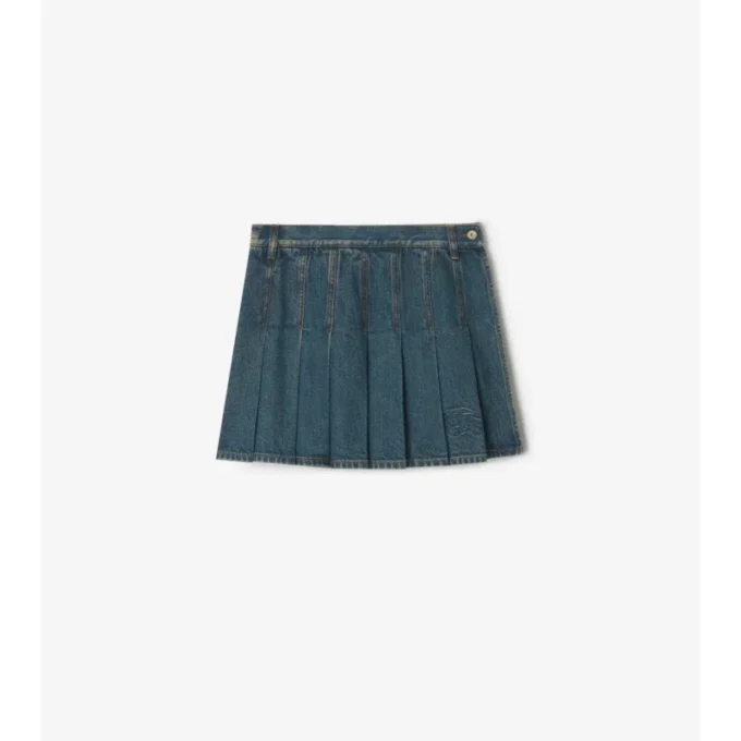 Plisserad minikjol i Denim Plisserad minikjol i Denim
