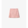 Plisserad minikjol i stretchnylon