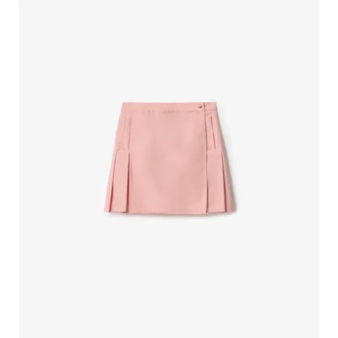 Plisserad minikjol i stretchnylon
