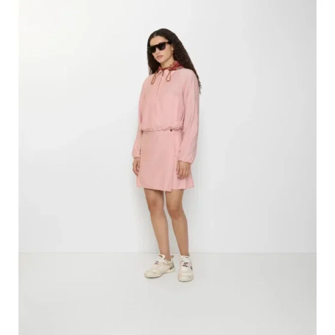 Plisserad minikjol i stretchnylon