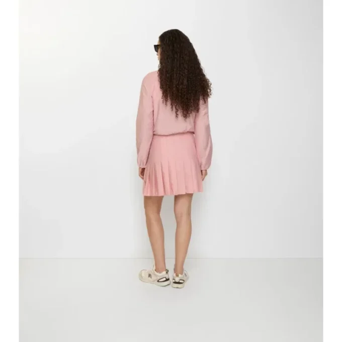 Plisserad minikjol i stretchnylon