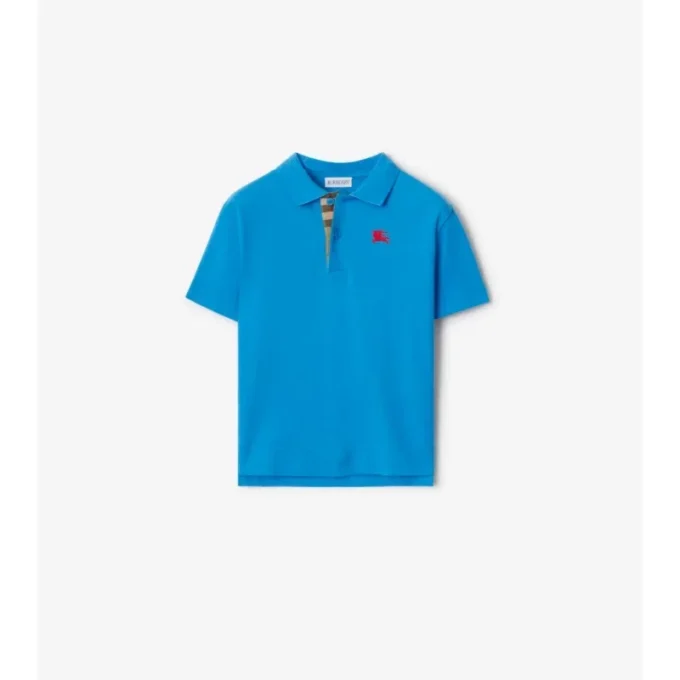 Polotröja i bomullspiqué Polotröja i bomullspiqué