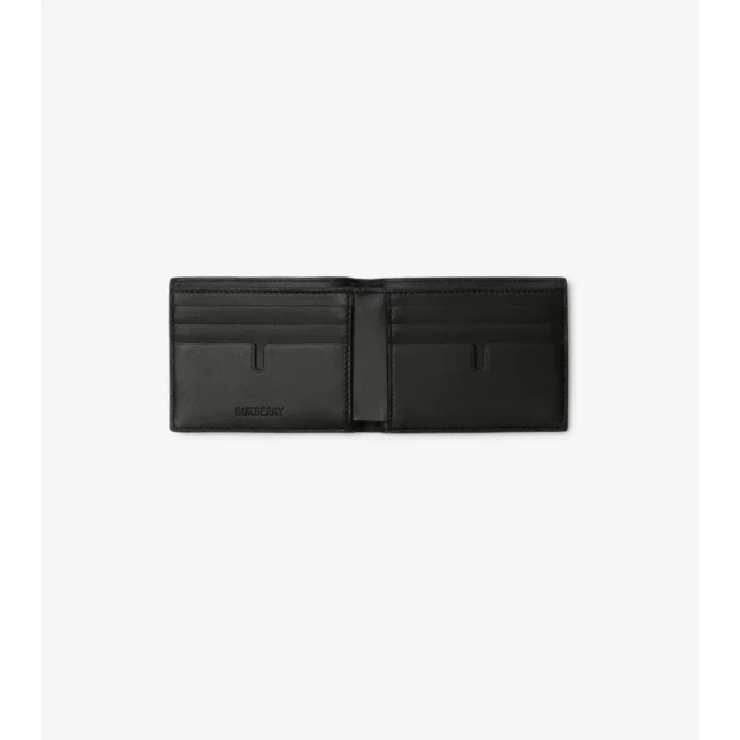 Präglad rutig smal bifold-plånbok Präglad rutig smal bifold-plånbok