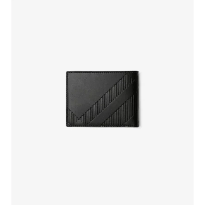 Präglad rutig smal bifold-plånbok Präglad rutig smal bifold-plånbok