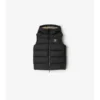 Puffer-väst i nylon med huva Puffer-väst i nylon med huva