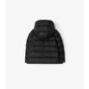 Pufferjacka i nylon med huva Pufferjacka i nylon med huva