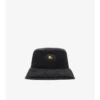 Quiltad hästskoformad bucket hat