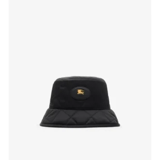 Quiltad hästskoformad bucket hat