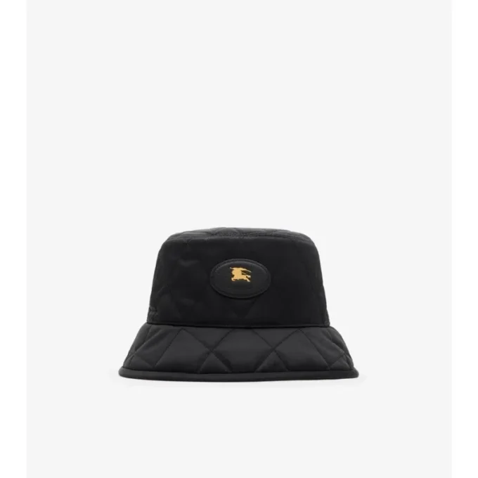 Quiltad hästskoformad bucket hat