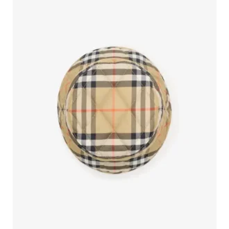 Quiltad hästskoformad bucket hat