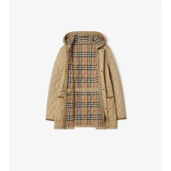 Quiltad nylonparkas Quiltad nylonparkas