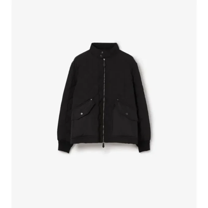 Quiltad, temperaturreglerande Harrington-jacka Quiltad, temperaturreglerande Harrington-jacka