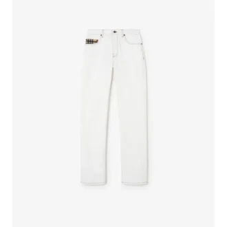 Raka jeans med medelhög midja