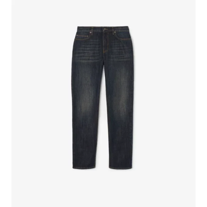 Raka jeans med medelhög midja Raka jeans med medelhög midja