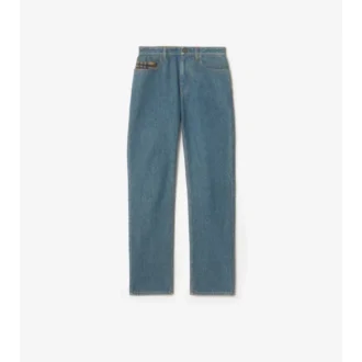 Raka jeans med medelhög midja Raka jeans med medelhög midja