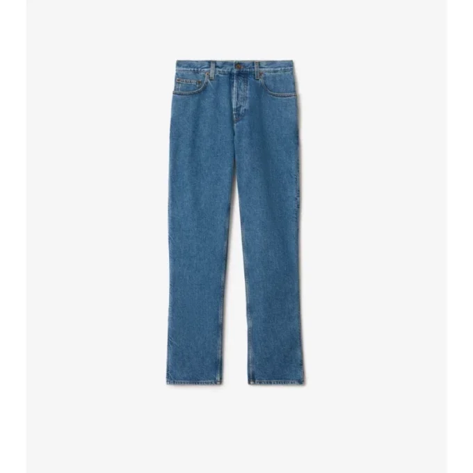 Raka jeans med medelhög midja Raka jeans med medelhög midja