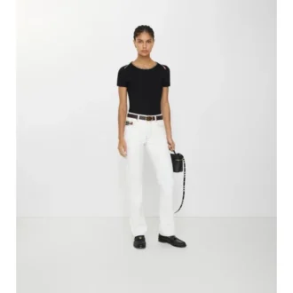 Raka jeans med medelhög midja