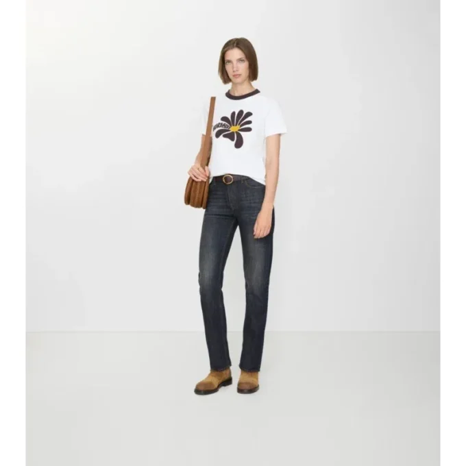 Raka jeans med medelhög midja Raka jeans med medelhög midja