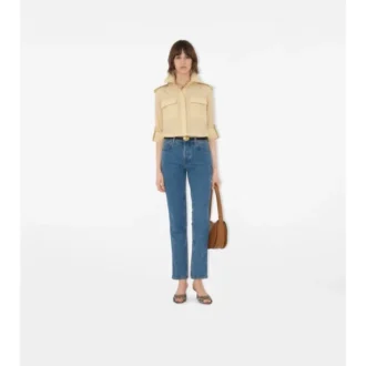 Raka jeans med medelhög midja