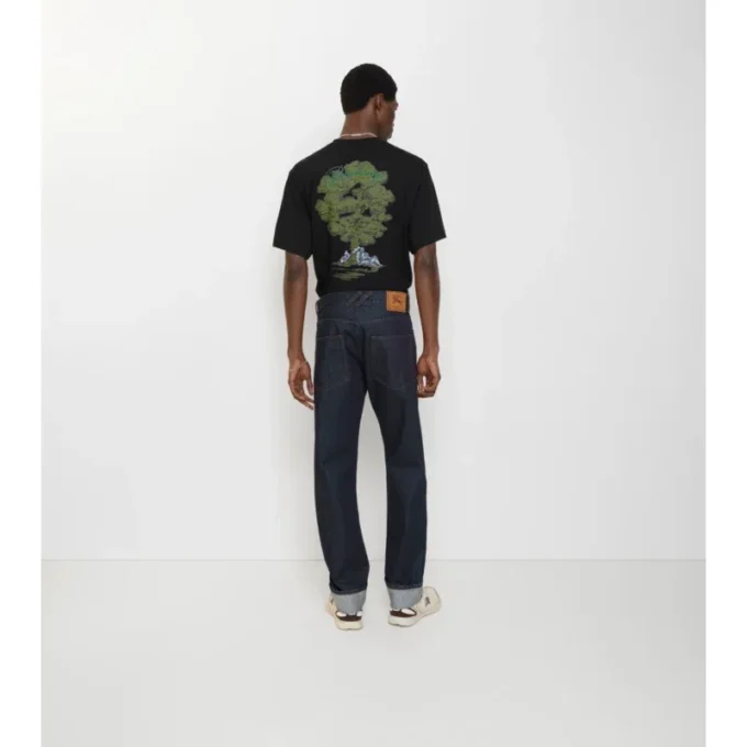 Raka jeans med uppvikt fåll Raka jeans med uppvikt fåll