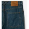 Raka jeans med uppvikt fåll och rutmönster Raka jeans med uppvikt fåll och rutmönster