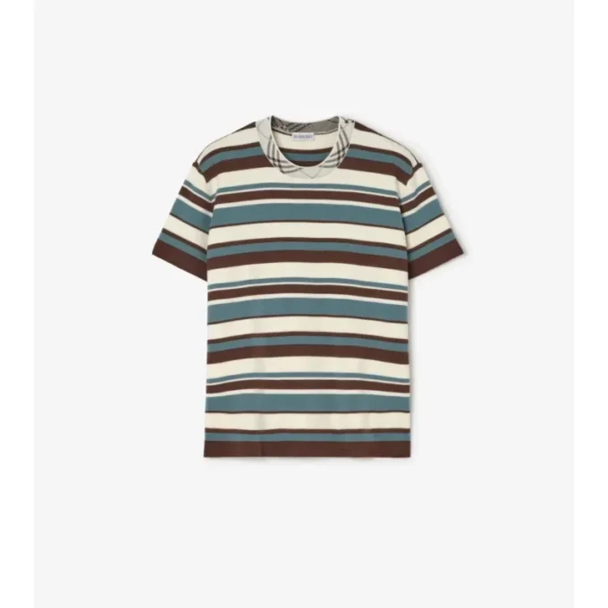 Randige T-shirts i ullblandning Randige T-shirts i ullblandning