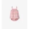 Rutig bomullsklänning med bloomers Rutig bomullsklänning med bloomers