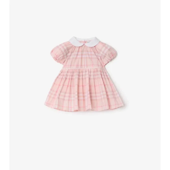 Rutig bomullsklänning med bloomers Rutig bomullsklänning med bloomers