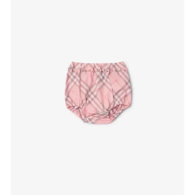 Rutig bomullsklänning med bloomers Rutig bomullsklänning med bloomers
