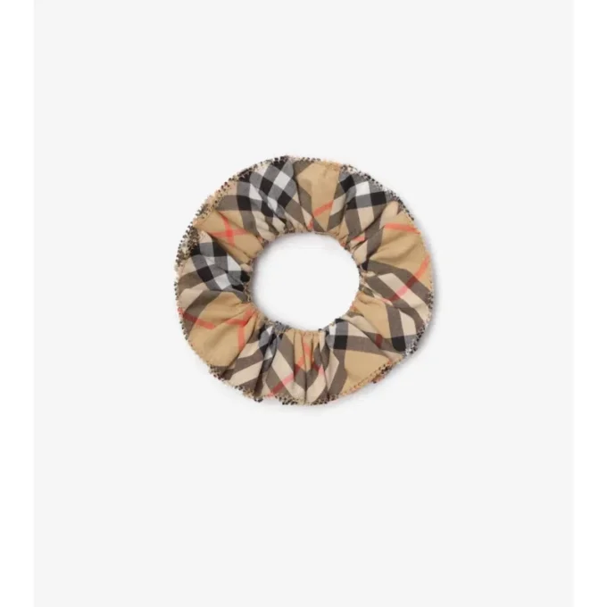 Rutig bomullsscrunchie Rutig bomullsscrunchie